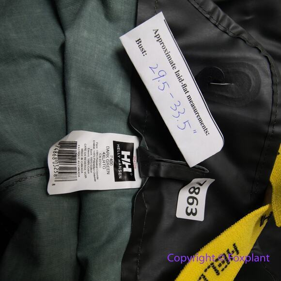 New! Helly Hansen X Large Mens Bibs Rain Pants,  P400 in dark green ,‎ size 4XL - Picture 13 of 14